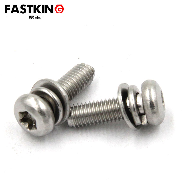 Pan torx head sems screw