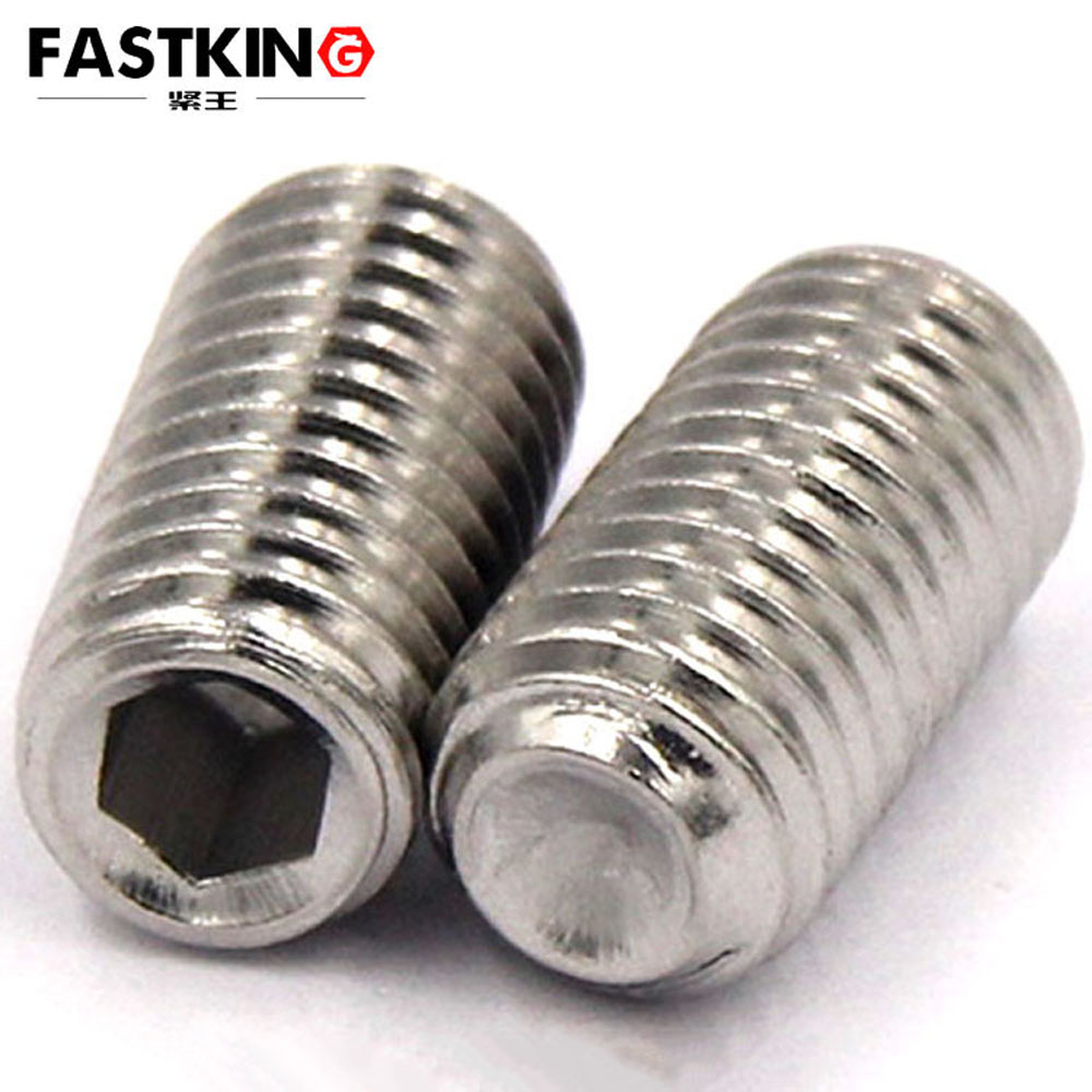 Hexagon set screw, stainless steel screw, high strength alloy steel grade 12.9