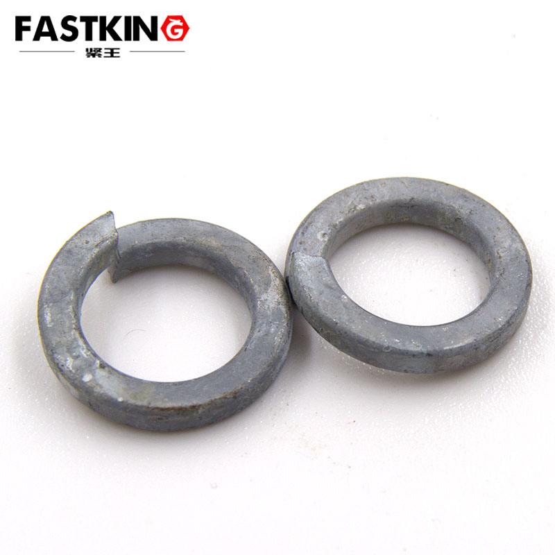 Grade 8 hot-dip galvanized elastic gasket GB93 anti-loosening gasket open gasket M16-M30